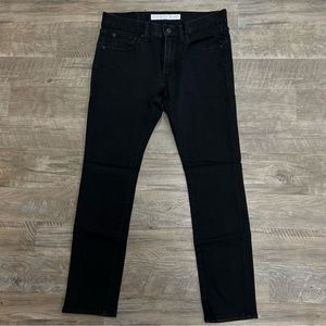 Express Alec Skinny Fit Black Jeans 30 x 30